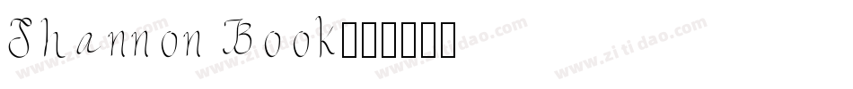 Shannon Book字体转换